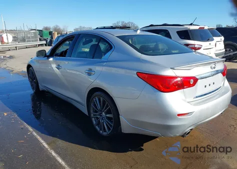 2016 Infiniti Q50 3.0T Red Sport 400 from USA, damaged, VIN JN1FV7ARXGM451377